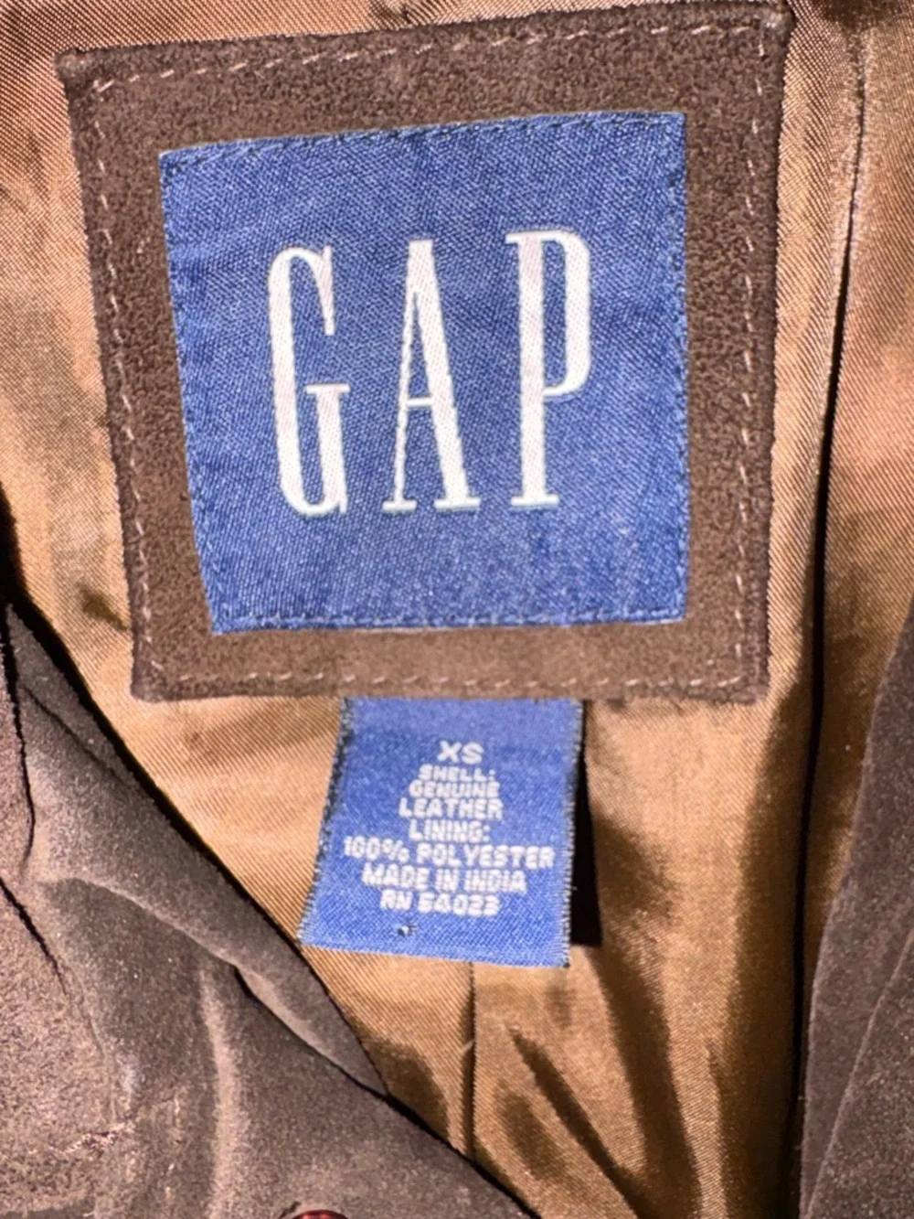 GAP Men's XS /Women M - Dark Brown Suede Field Jacket - Picture 3 of 6